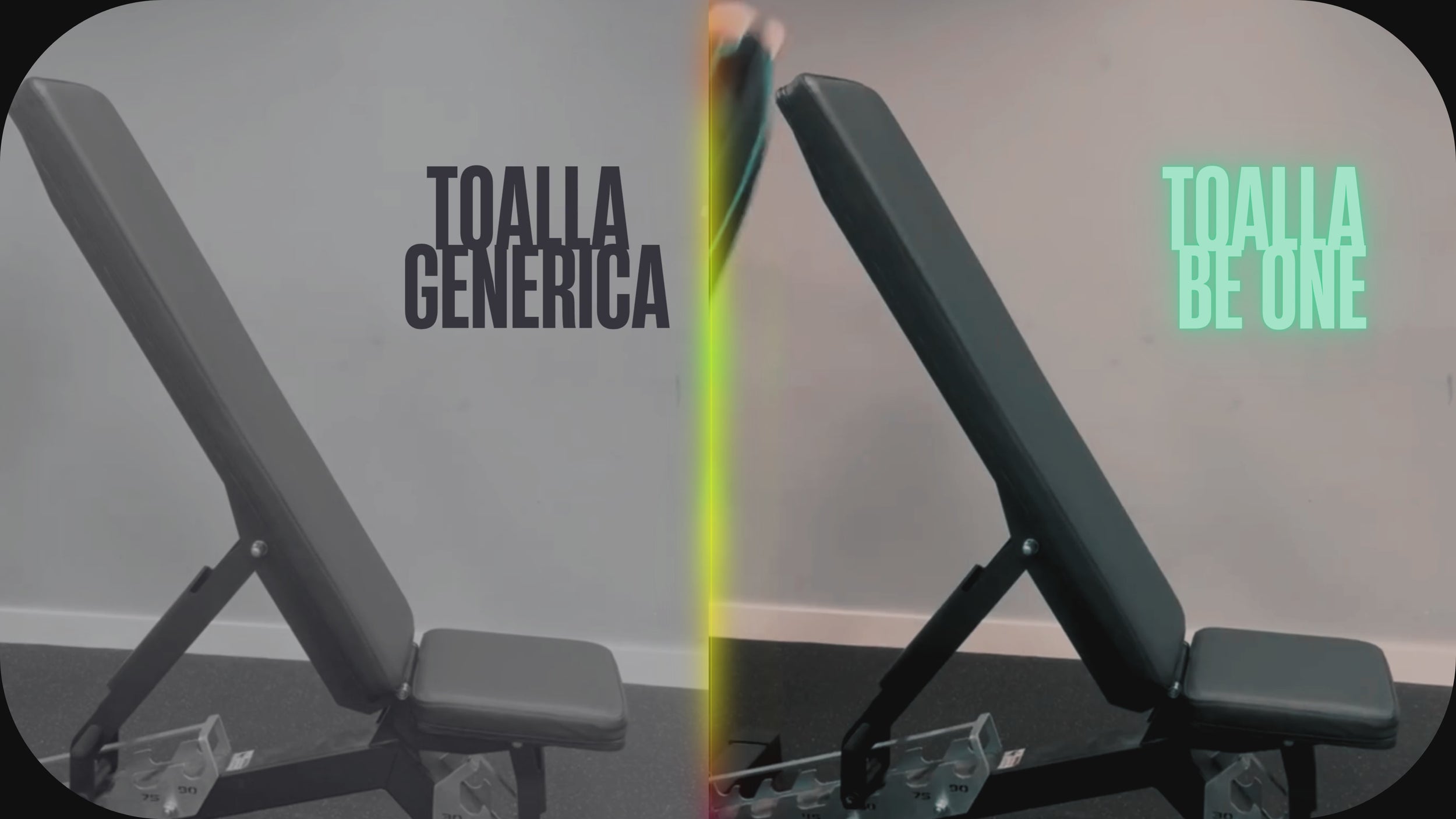 VIDE COMPARATIVA TOALLA GIMNASIO BEONEBASICS vs otras